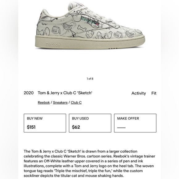 Club C Reebok - Picture 2 of 3